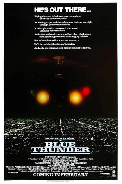 Blue Thunder film posteri